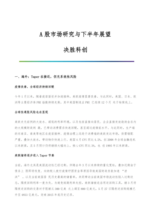 A股市场研究与下半年展望-决胜科创.docx
