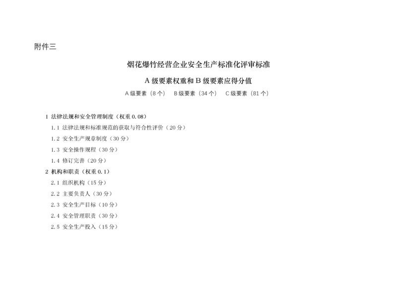 烟花爆竹经营企业安全生产标准化评审标准.docx