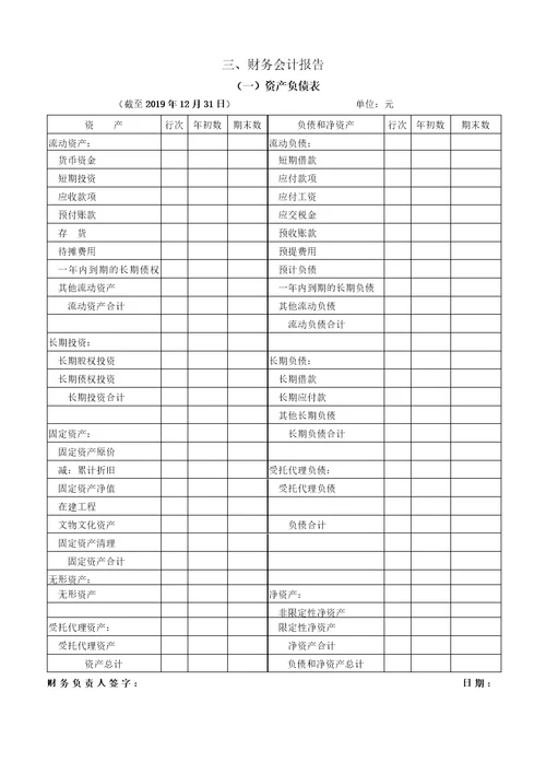 全国性社会团体2019年度工作报告书