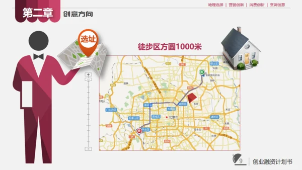 餐饮小店创业计划书通用PPT模板