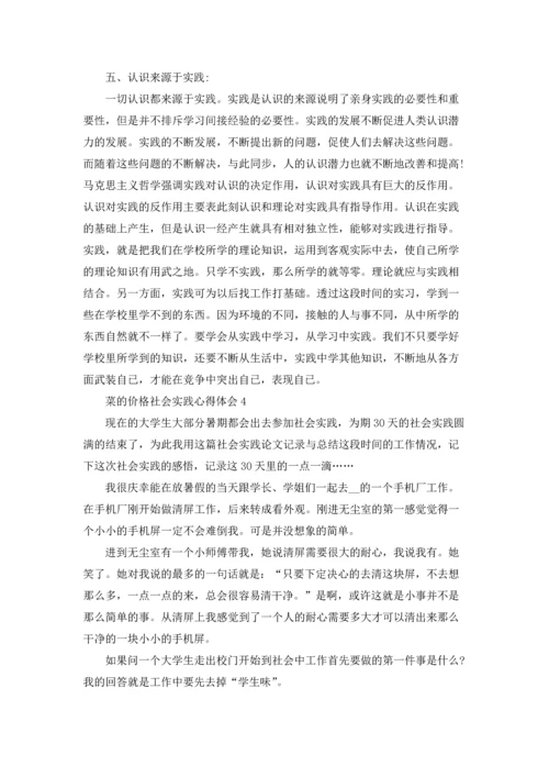 菜的价格社会实践个人心得体会5篇.docx