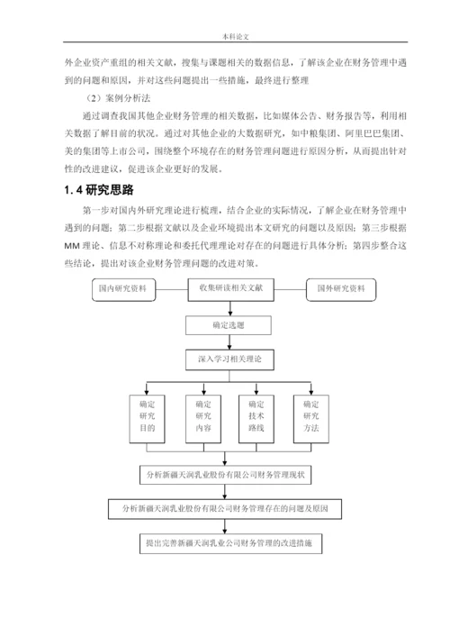 166020519_张囡_[论文]新疆天润乳业股份有限公司财务管理问题以及对策研究.docx