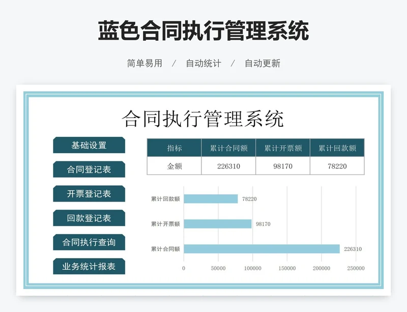 蓝色合同执行管理系统