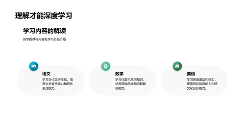 新学期学习规划PPT模板