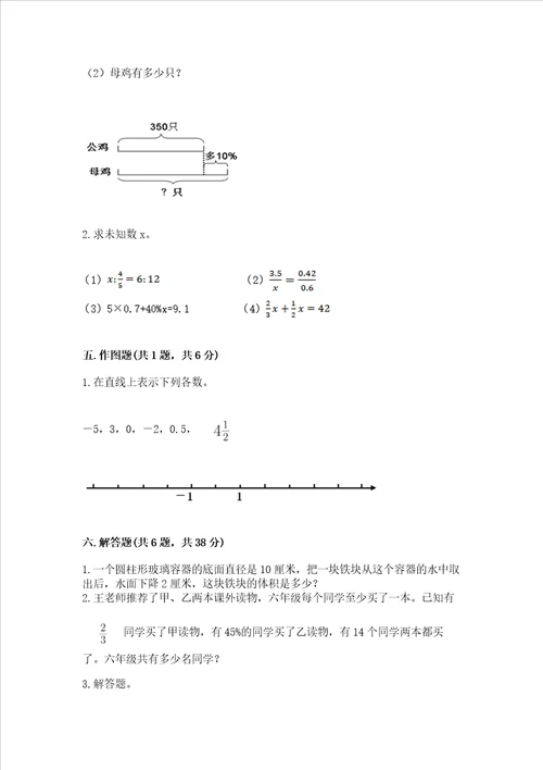 小升初六年级下册数学期末测试卷精品（夺冠系列）