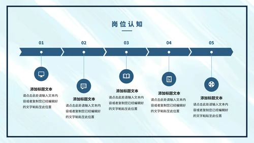 蓝色水彩色个人年终总结PPT模板