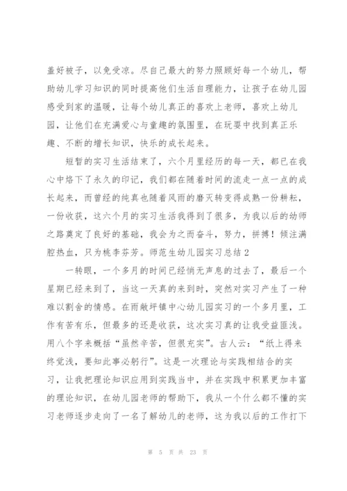 师范生幼儿园实习总结5篇.docx