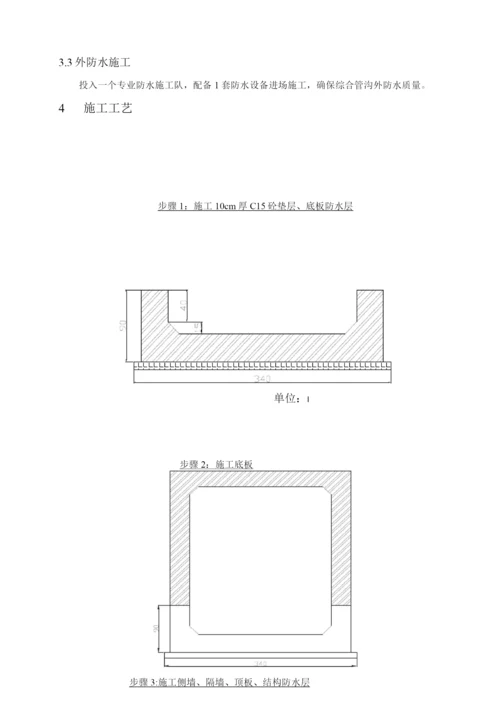 综合管沟施工技术方案.docx