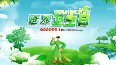 国际世界卫生日健康活动宣传PPT模板