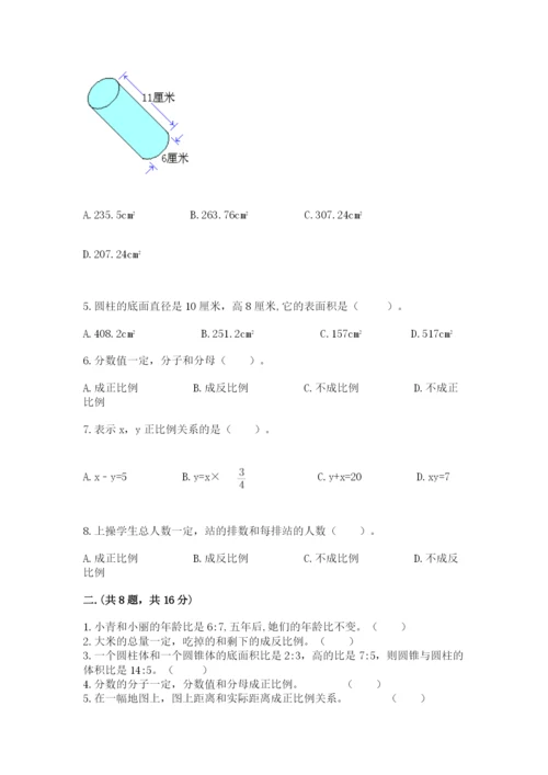 苏教版六年级数学小升初试卷（突破训练）.docx