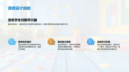 数学游戏学习法PPT模板