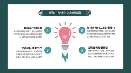 简约小清新工作总结计划PPT模板