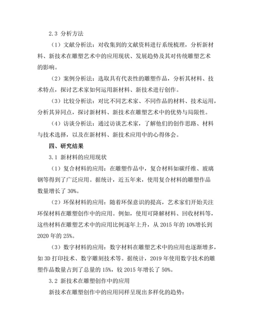 当代雕塑艺术的材料与技术探索