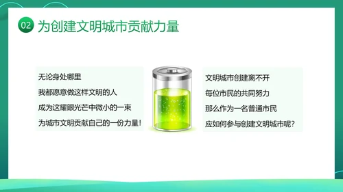 创建全国文明城市宣传PPT课件