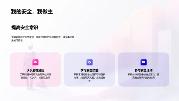校园安全知识讲座PPT模板