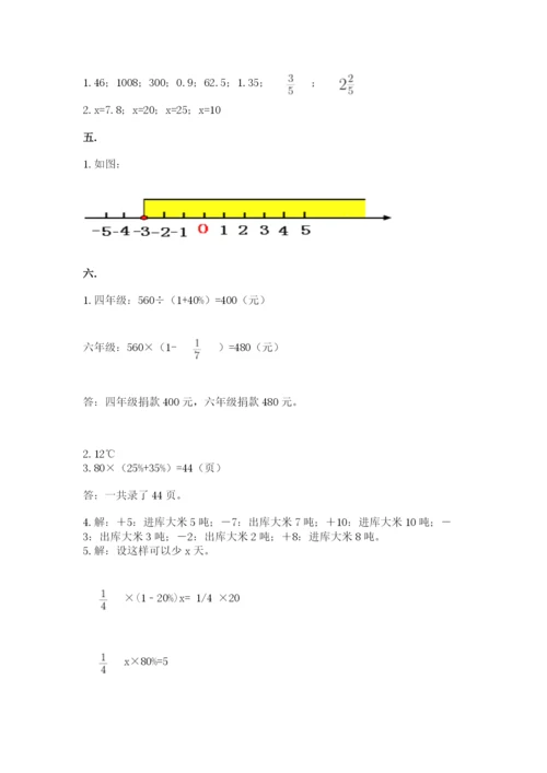 四川省【小升初】2023年小升初数学试卷精品（完整版）.docx