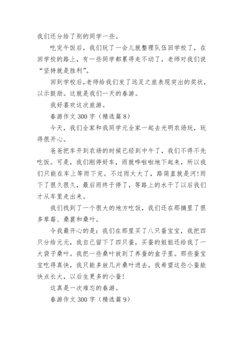春游作文300字(精选10篇).docx