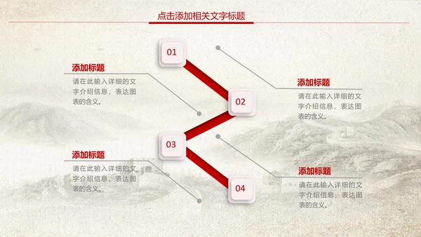 红色中国银行中行工商银行工行PPT模板