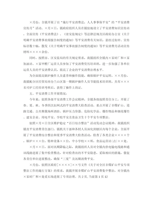 精编之乡镇年安全生产工作参考总结范文.docx