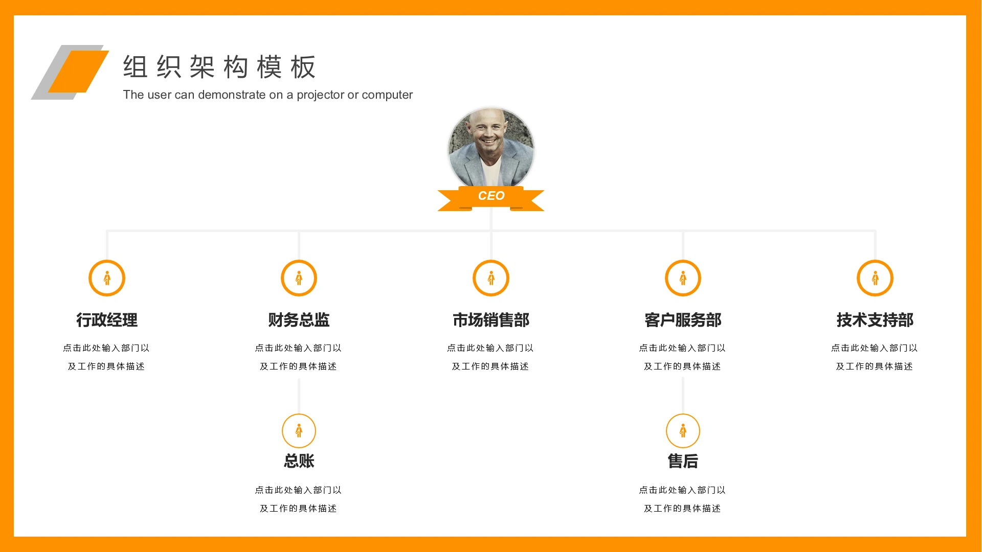 黄色企业组织架构图