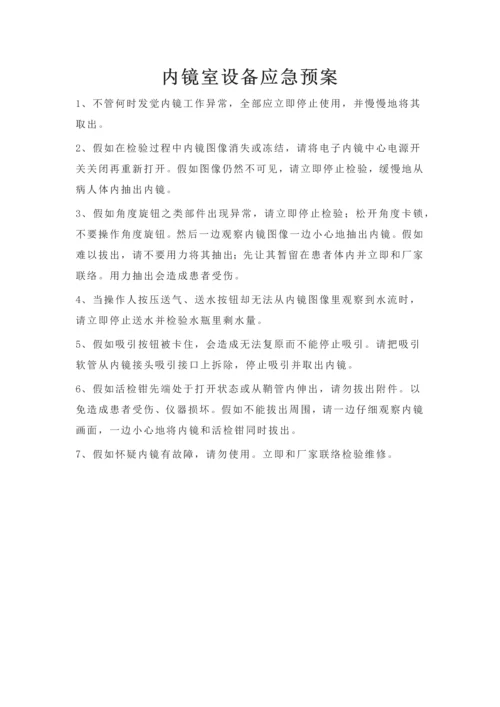 内镜室设备应急专题预案职责等.docx