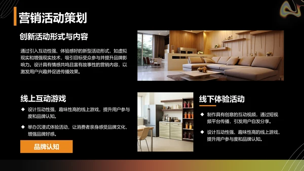橙色渐变风品牌营销工作主题汇报PPT模板
