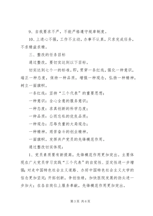 镇卫生院保持共产党员先进性教育活动整改方案.docx