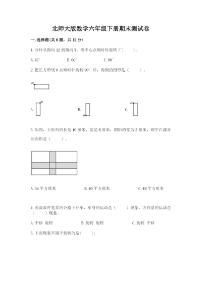 北师大版数学六年级下册期末测试卷【综合卷】.docx