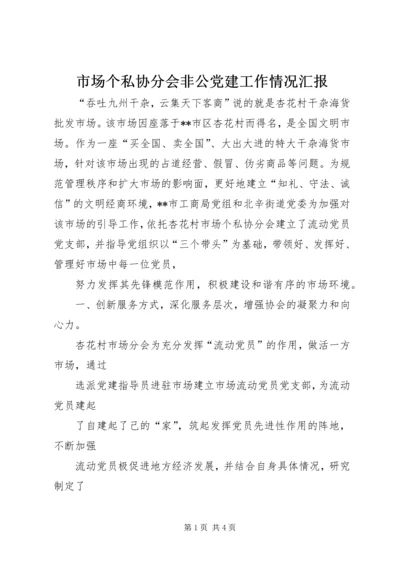 市场个私协分会非公党建工作情况汇报 (2).docx