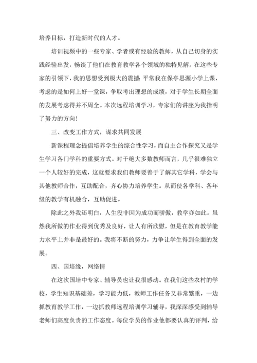 初中历史教师网络研修总结.docx