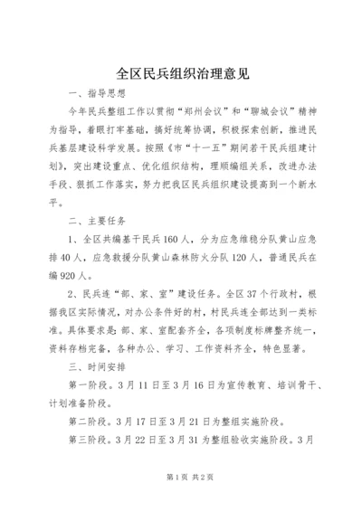 全区民兵组织治理意见.docx