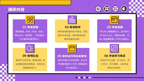 紫色孟菲斯风格教育创新与实践计划书PPT模板