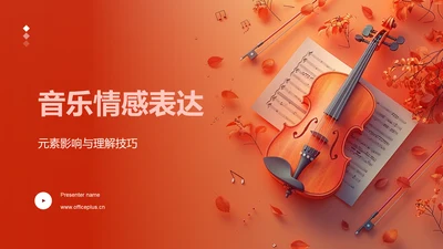 音乐情感表达PPT模板