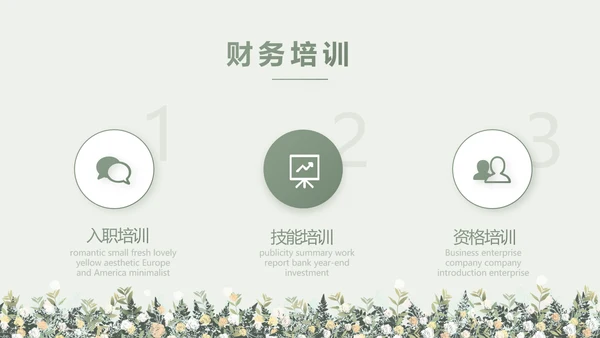 绿色小清新述职报告工作总结动态PPT模板