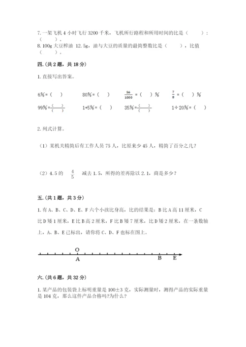 小学毕业班数学检测卷带答案（研优卷）.docx