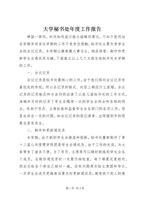 大学秘书处年度工作报告 (2).docx