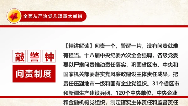 中国共产党问责条例从严治党PPT模板