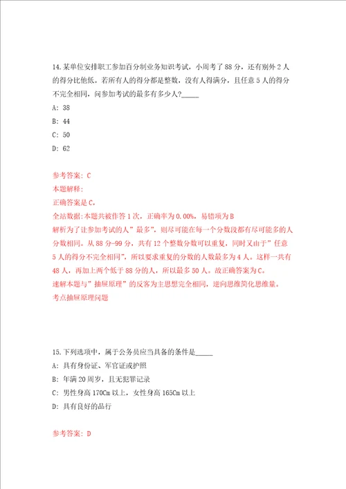 2022年浙江金华市婺城区卫健系统招考聘用编外工作人员40人强化训练卷第1次