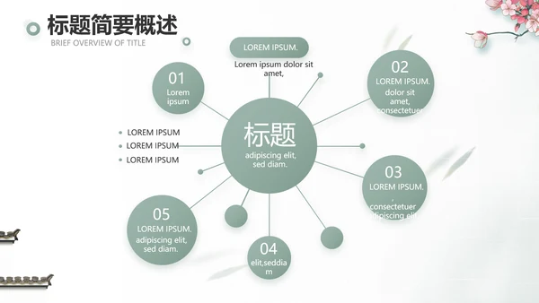 大气中国风乡村振兴扶贫脱贫动态PPT模板