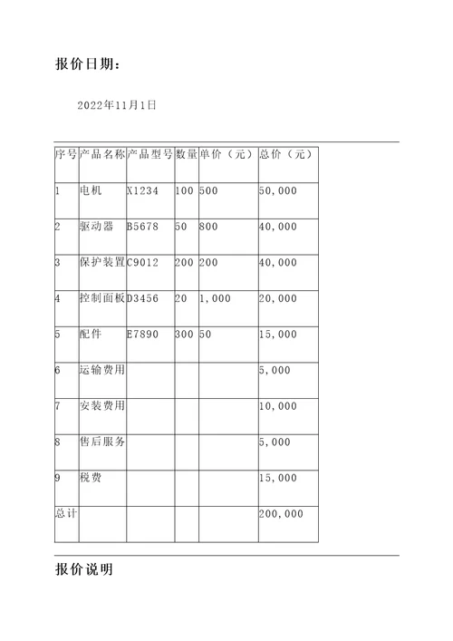 江苏电机制造报价单