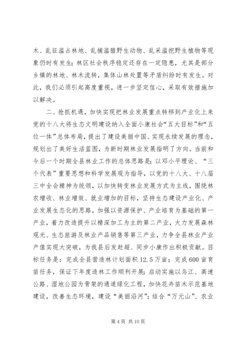 副县长在全县林业工作会议上的讲话 (2).docx