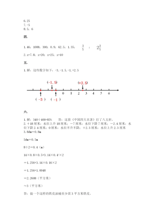 小升初数学综合练习试题（有一套）.docx