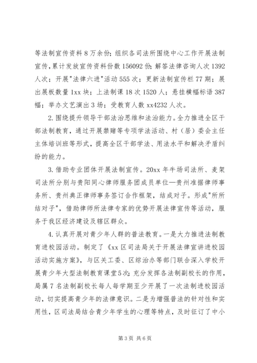 司法局依法行政工作自查报告.docx