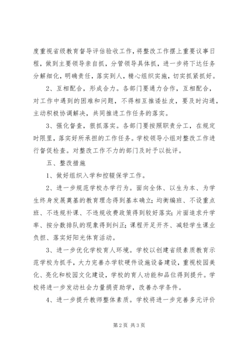 赤山镇中心小学迎接国检整改方案.docx