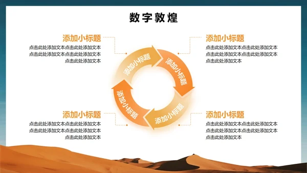 实景简约风敦煌介绍旅行攻略PPT模板