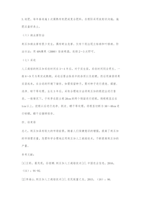 刺五加人工栽培技术.docx