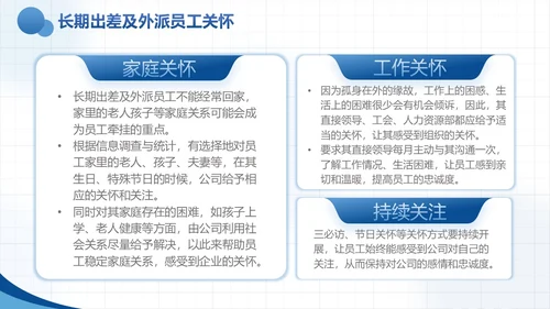 蓝色实拍风商务企业员工关怀体系工作总结PPTmoba