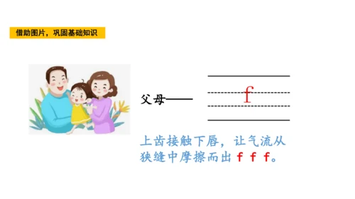 统编版语文一年级上册3 b p m f  课件