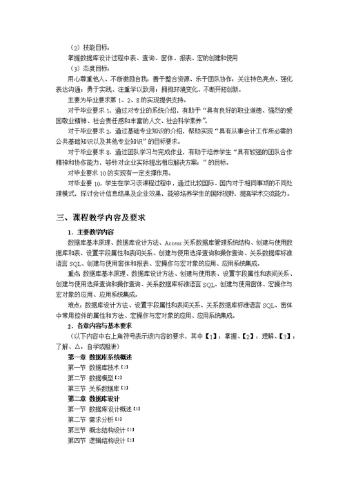 会计学专业理论教学大纲--2015版--重新整理