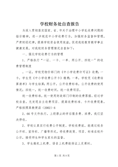 学校财务处自查报告 (2).docx